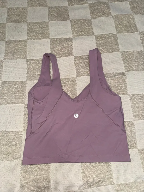 Lululemon Align‎ Tank Top *Light Support, A/B Cup Lavender Lux size 2 - Image 3