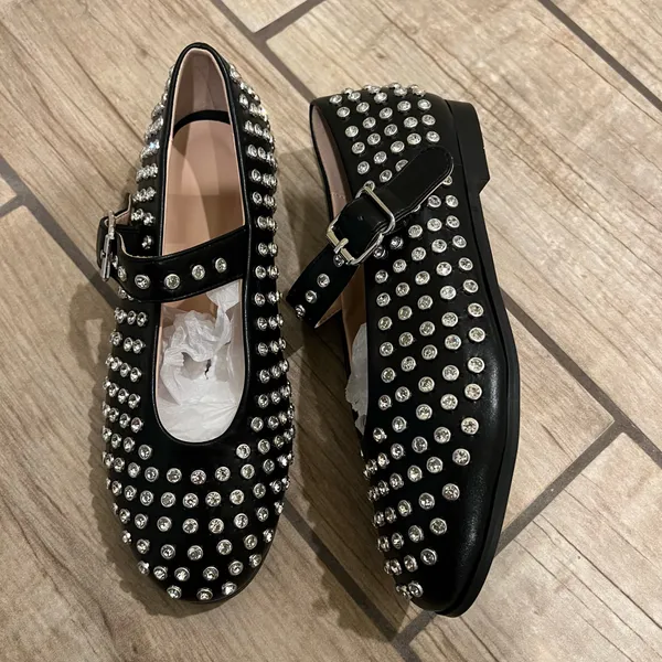 Flat Shoes Rhinestones Flats Studs Flats Strap Flats Espadrilles Loafers Mocasins - Image 8
