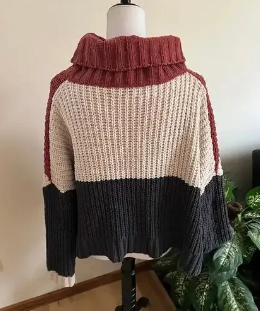 POL Stripe Chunky Knit Sweater - Image 2