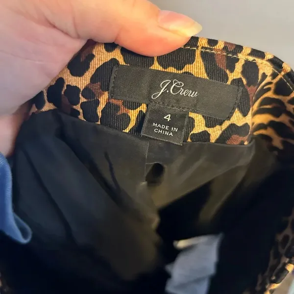 J.CREW LEOPARD NO. 2 PENCIL SKIRT - Image 7