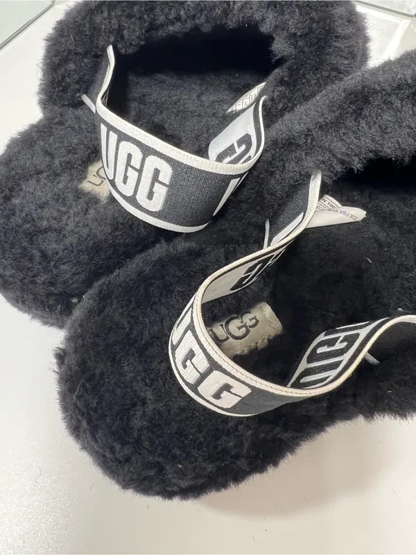 UGG black Fluff Yeah Slide Slippers size 9 - Image 10