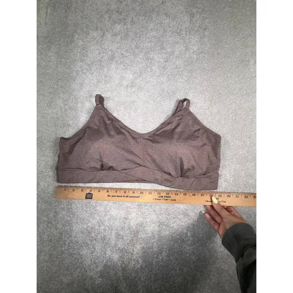 Torrid Lightly Lined Smooth Cross Front Bralette Size 3 Brown - Image 4