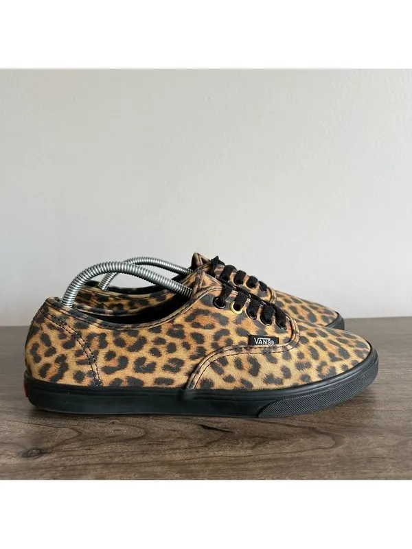 Vans Unisex Leopard Print Shoe Size 8 or 6.5 #675 - Image 3