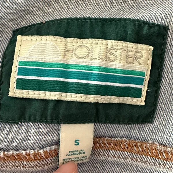 Hollister Light Blue Denim Jean Jacket - Image 4