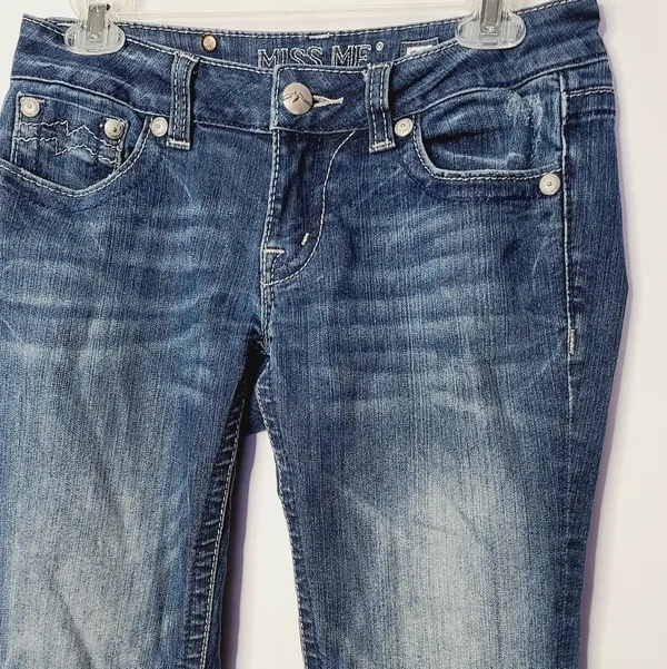 Miss Me boot cut jeans denim pants blue size 28 - Image 4