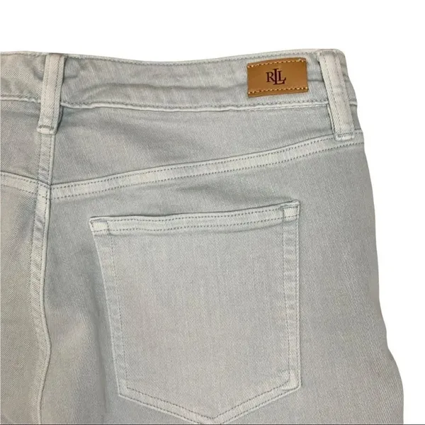 Lauren Ralph Lauren Jeans Blue Gray High Rise Premier Straight Ankle sz 10 - Image 9