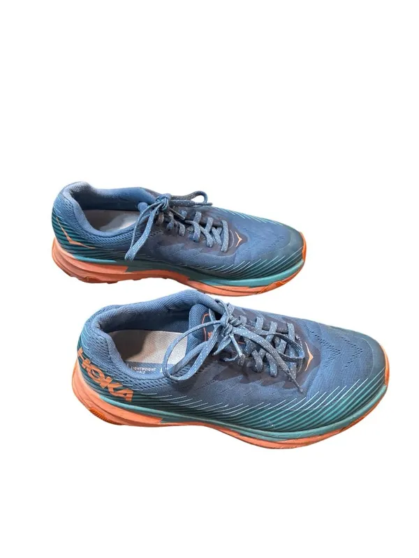 Hoka One Torrent 2 womens blue pink hiking running sneakers sz 10 SKU 10-359 - Image 2