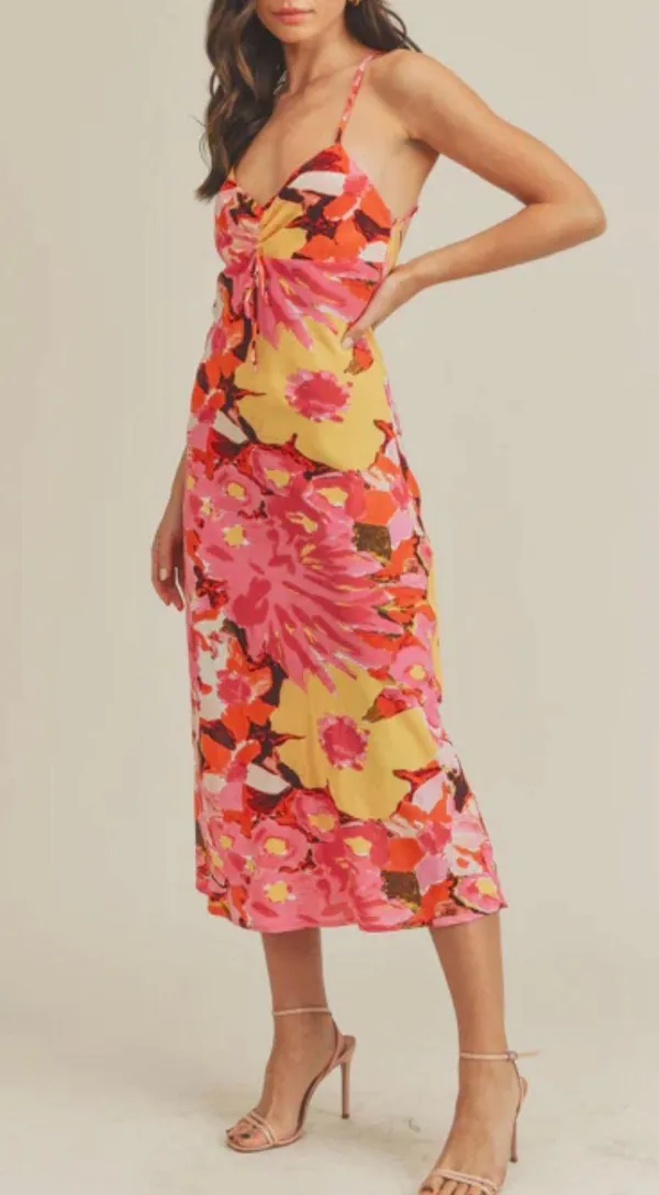 Lush floral midi dress - Image 3