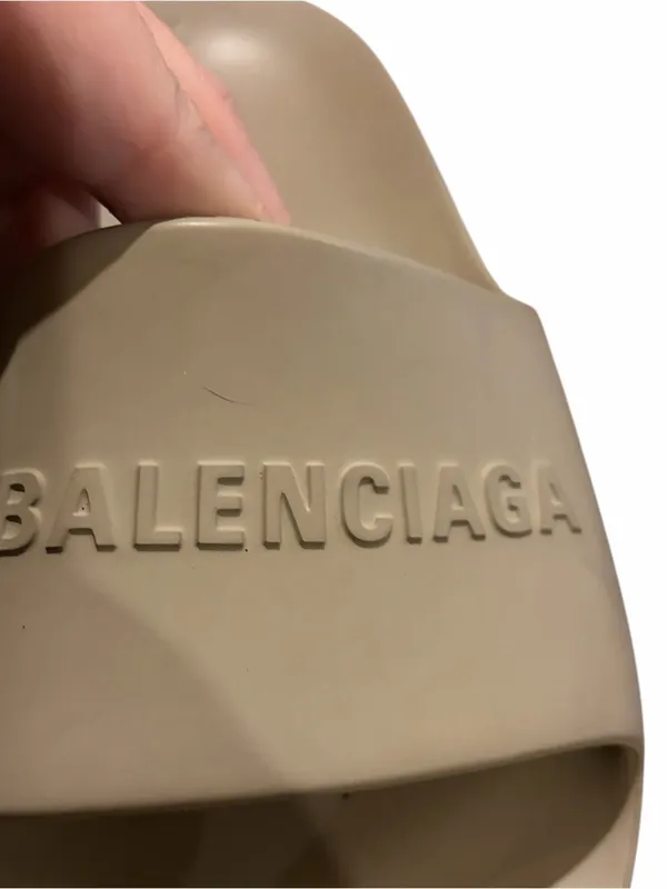 Balenciaga Slides Chunky Platform Slides Women’s Size 9 Beige Tone - Image 2