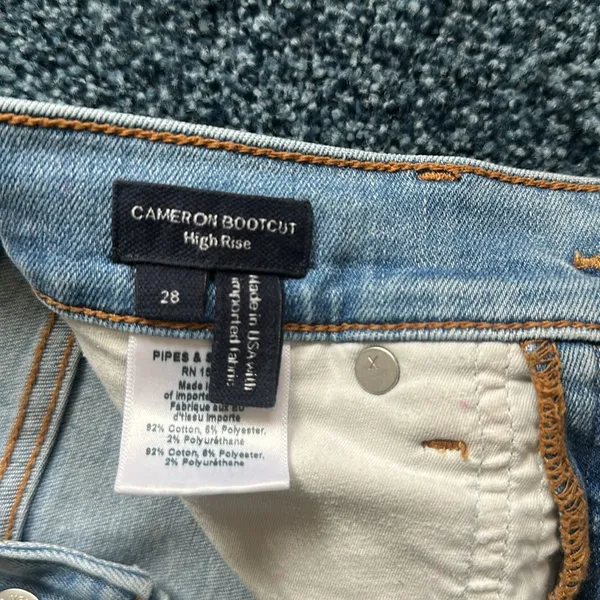 Veronica Beard size 28 Cameron high rise bootcut raw hem Jeans $328 curr… - Image 3