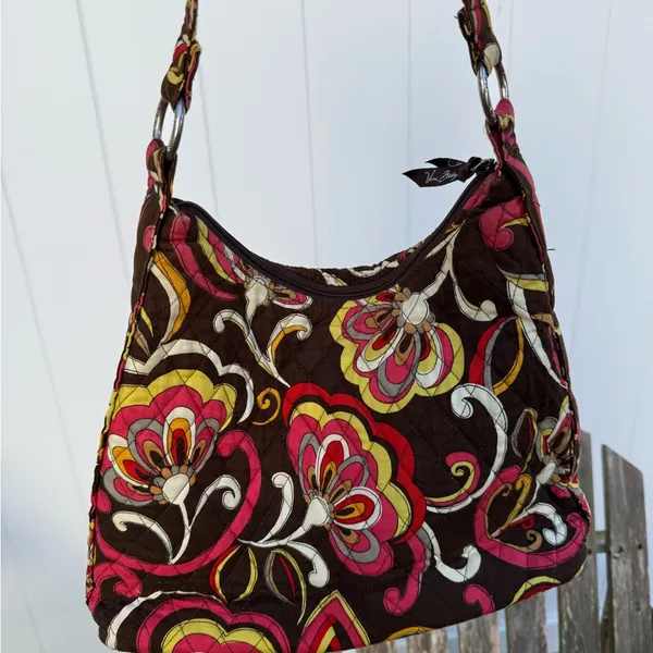 VERA BRADLEY Lisa B PUCCINI Shoulder Tote Handbag‎ 14x10” W - Image 2