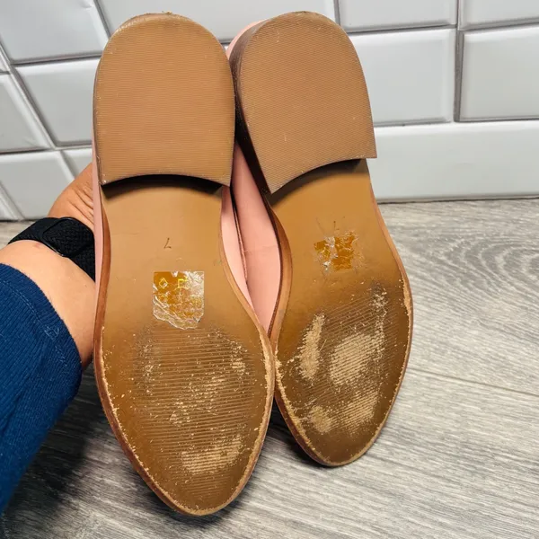 Madewell Pink Leather Slip On‎ The Frances Loafer Women's Size 7 - Image 6