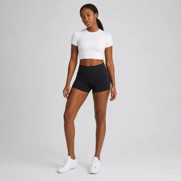 Lululemon Wundermost Ultra-Soft Nulu Cropped‎ T-Shirt White Size S - Image 3