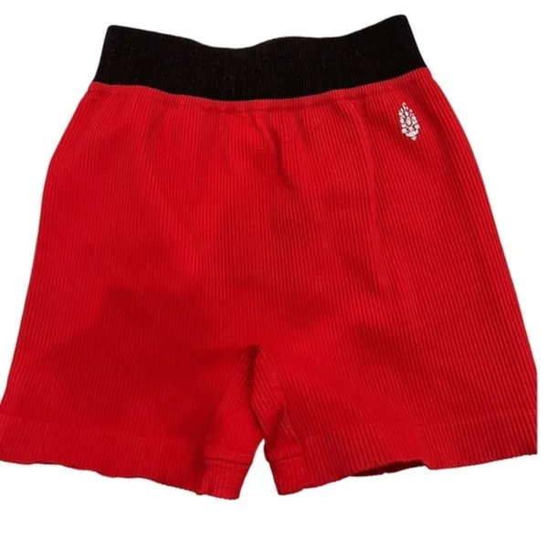 Free People Movement Pranja Shorts in Summer Cherry - Image 4