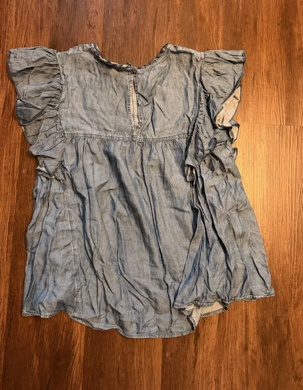 Time and Tru denim color blouse size XL - Image 3