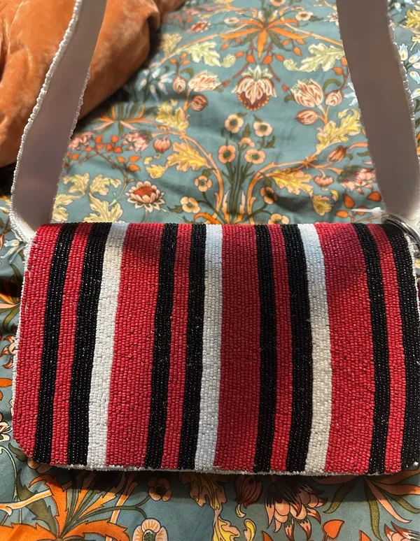 VIRAL BEADED BAG Red - Image 3