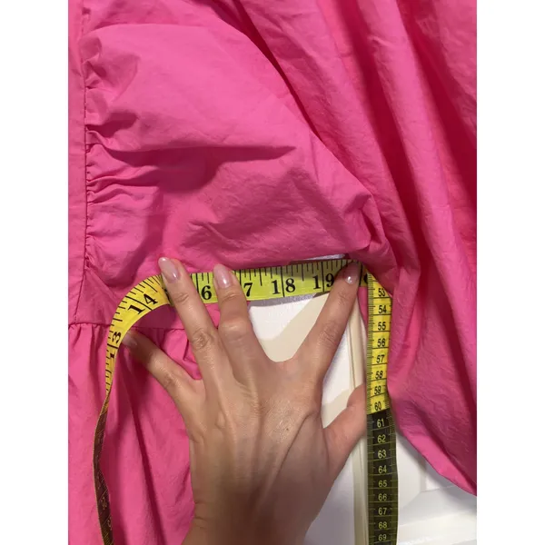 A New Day Pink Puff Sleeve Dress Small - Image 4