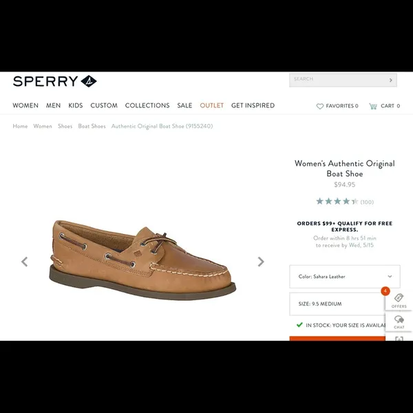 [ SPERRY ] Authentic Original' Boat Shoe - Image 2