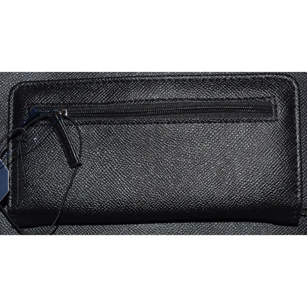 Nautica Slim Clutch Wallet Women OS Black NEW Saffiano Snap Card Slots - Image 2