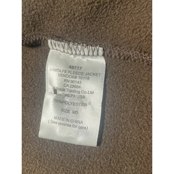 Outback TradingCompany SantaFe FleeceJacket Geometric Aztec‎ Print Zip Size MD - Image 6