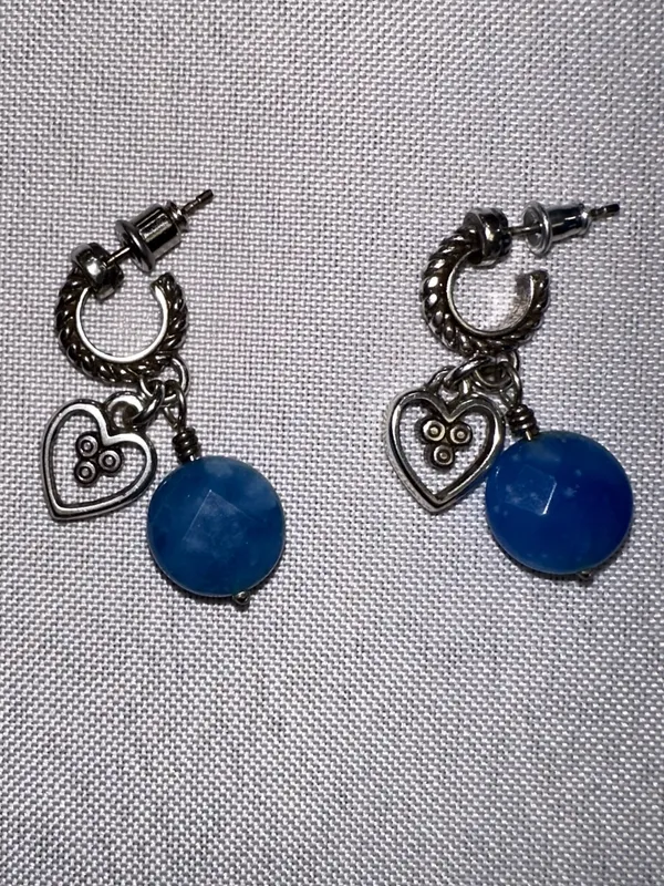 Brighton Fortune Lucky Charms Set Blue Gemstone Necklace Bracelet Earrings Rare - Image 13