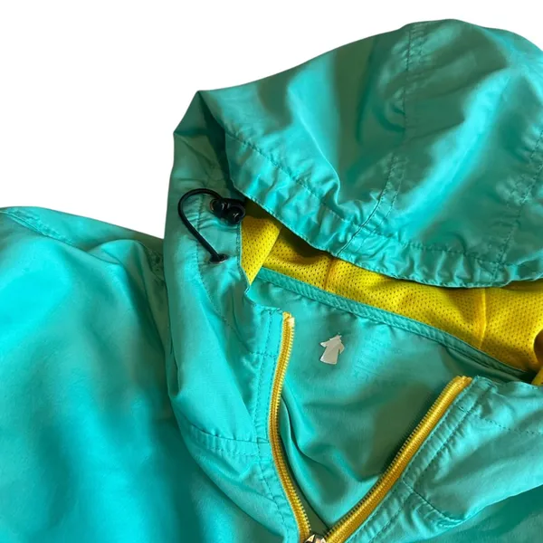 Dutch Bros Coffee Teal Pullover Windbreaker Jacket w/ Logo Size X-Large Women's - Image 7