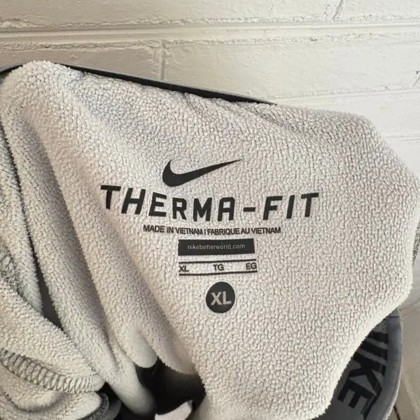Nike Therma-Fit Light Grey Inner Drawstring Sweatpants Pockets SZ XL Athleisure - Image 10