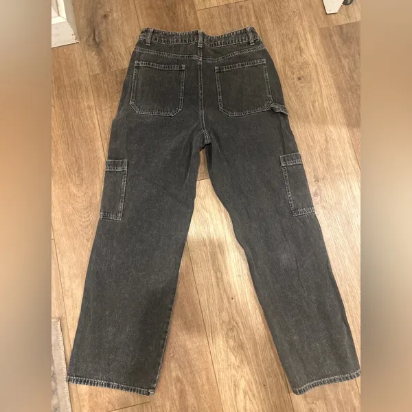 RSQ Dark Gray Denim Cargo Pants SIZE 28 - Image 2