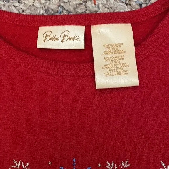 Vintage Bobbie Brooks holiday sweatshirt. Let it snow! Size XL - Image 3