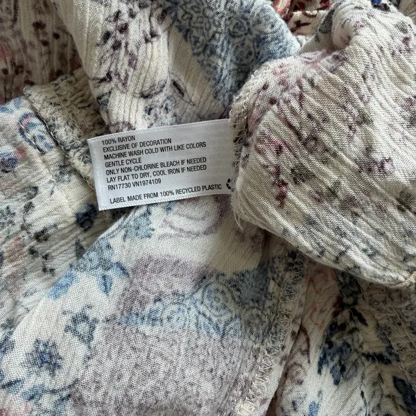 Knox Rose Patchwork Boho Tiered Lace Dress Size S - Image 8