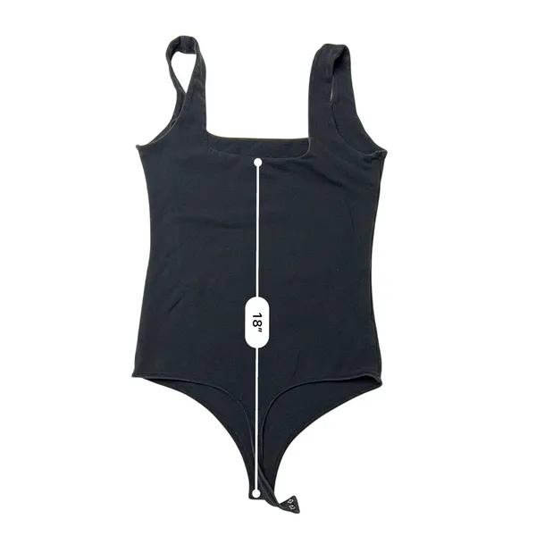 Abercrombie & Fitch Soft A&F Black‎ Sleeveless Bodysuit MEDIUM Seamless Punk Y2k - Image 7