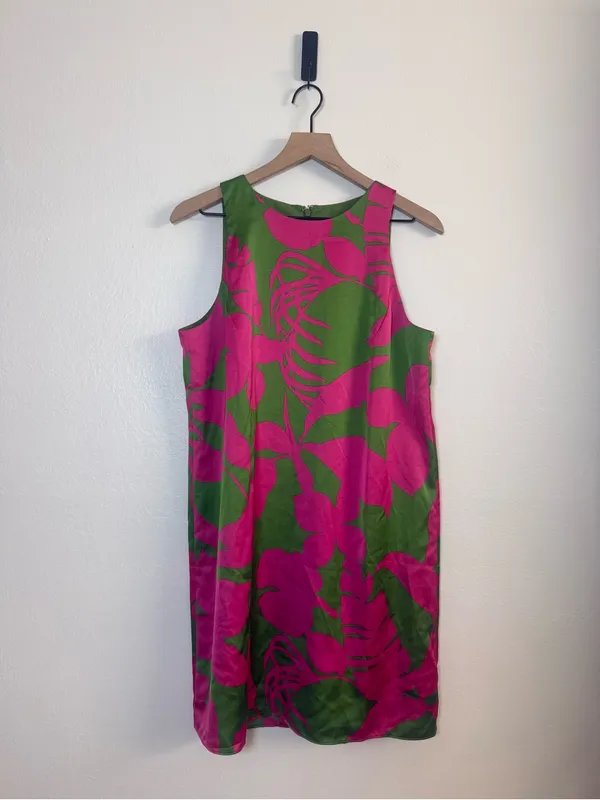 Ann Taylor tropical palm print shift mini dress - Image 2
