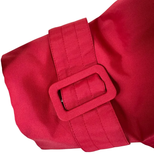 Alfani Red Nylon Cotton Collared Snap Up Lined Spring‎ Fall Jacket Size L - Image 4