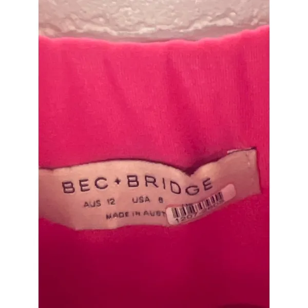 Bec & Bridge Size 8 Pink Amelie Scoop Neck Bodycon Bustier Mini Dress sexy - Image 4