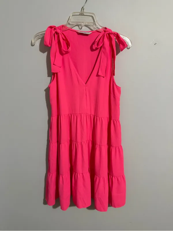 Amanda Uprichard Pruitt Dress in Pink Lacquer- Small - Image 3