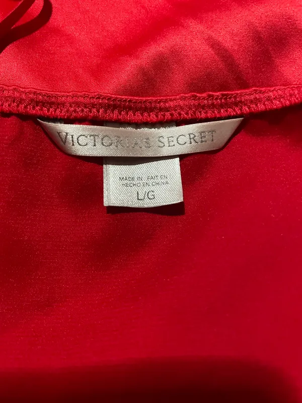 Victoria's Secret Cami Top Red w/ Black Lace - Image 8