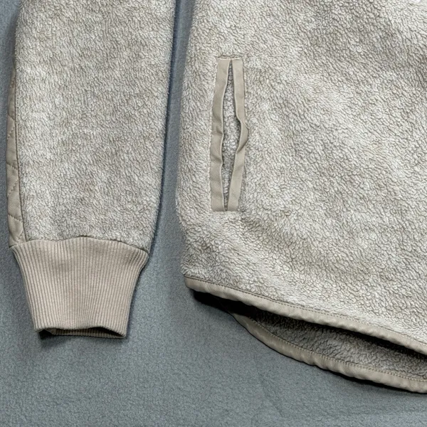 Abercrombie & Fitch Fleece Pullover Women S Tan Gorpcore Cabincore Soft Academia - Image 6