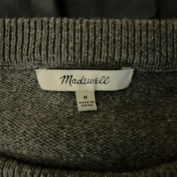 Tie-Cuff Pullover Sweater M - Image 7