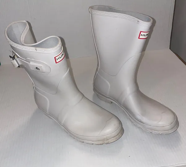 Rain Boots White Size 7 - Image 5