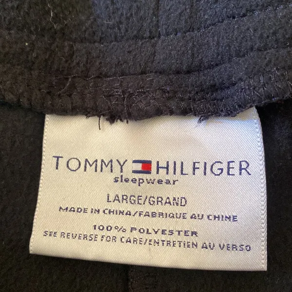 Tommy Hilfiger Black Flare Pajama Pants - Image 2