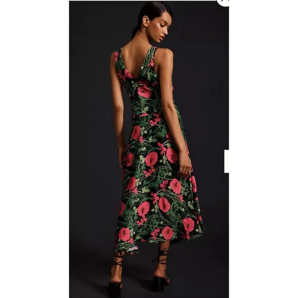 NWT Anthropologie Maeve Ruched Midi Dress size 4 - Image 3