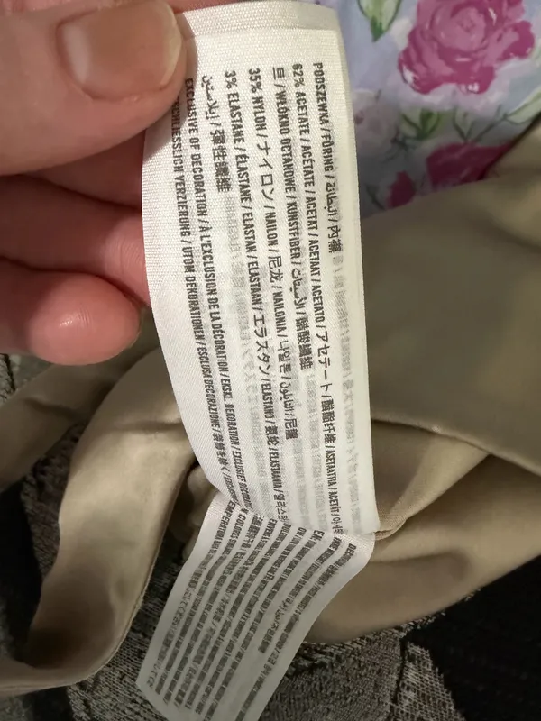 Abercrombie & Fitch Satin Corset Y2K Crop Top Champagne Size Small. - Image 9