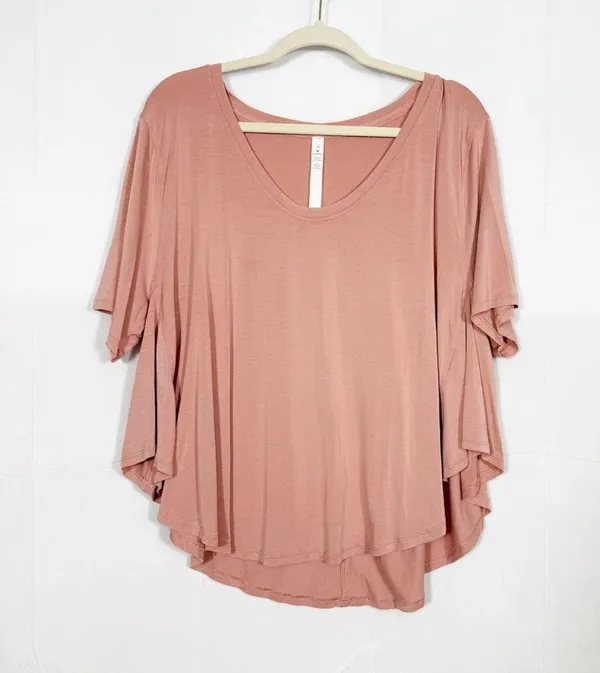 Lululemon Up for Down Time Short Sleeve Pink Pastel - Image 2