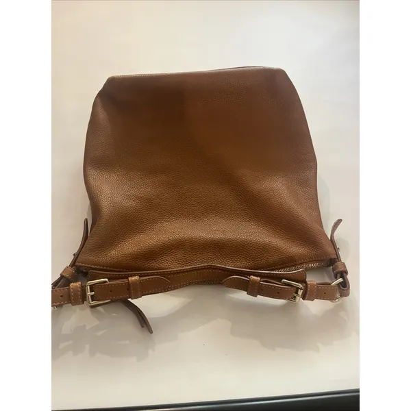 Dooney & Bourke Brown Dillen Large Zipper Pocket Sac Hobo Shoulder Bag Purse - Image 7