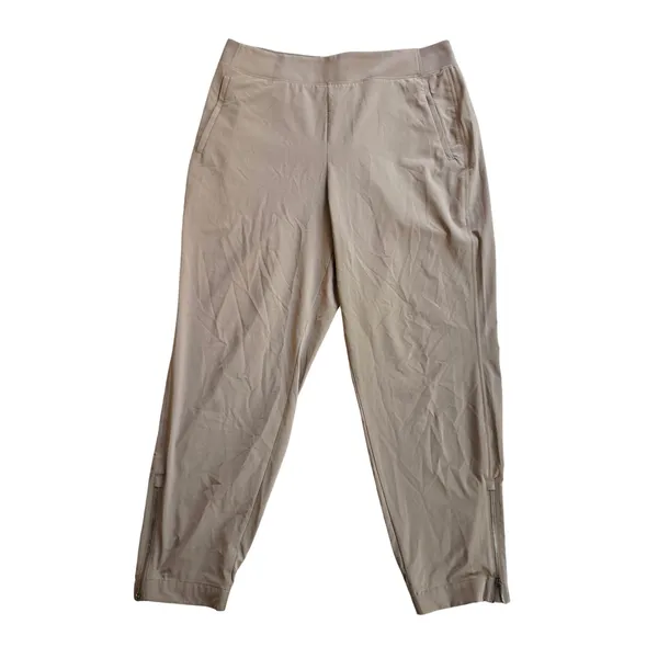 Athleta Brooklyn Heights Ankle Pants Taupe Brown Jogger 533443-07 Size 12 - Image 4