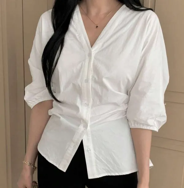 Summer blouse White - Image 7