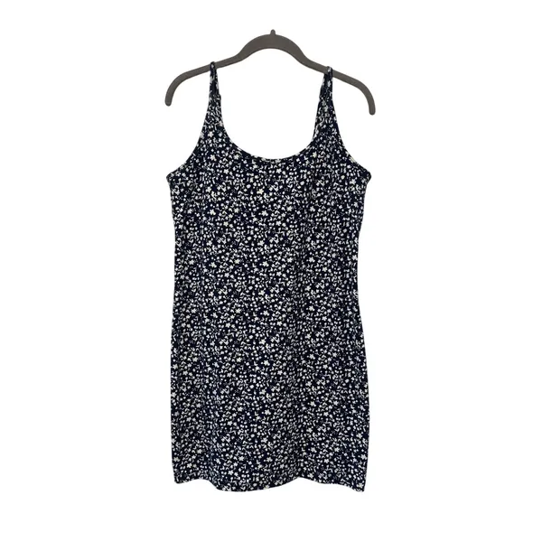 Old Navy XL Petite Blue Floral Sleeveless Mini Dress Women’s Stretch Casual - Image 2