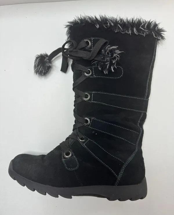 Waterproof Gojo Black Suede Boots Size 8.5M - Image 13