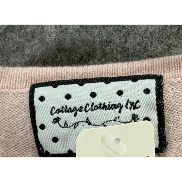 Cottage Clothing Inc Cashmere Sweater Womens M Pink Knit‎ Soft Girl Cozy Luxury - Image 12