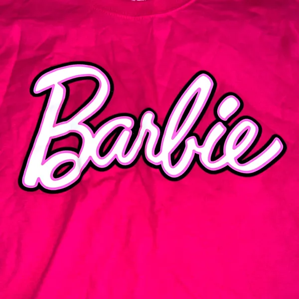 Barbie Crewneck T-Shirt Color Pink Size L NWOT - Image 2
